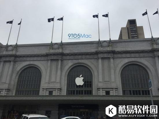 直击：苹果iPhone7发布会现场开始装饰