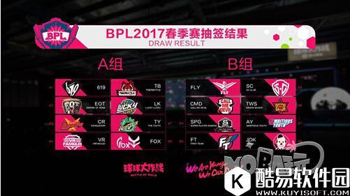 BPL职业联赛 2017BPL赛程赛制出炉持续6周每到周末一起hi翻天