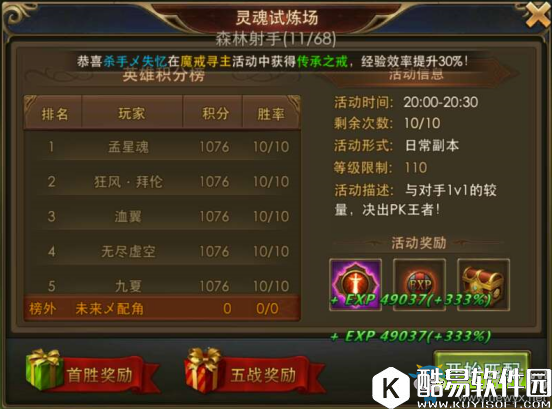 永恒纪元：戒灵魂试炼场介绍