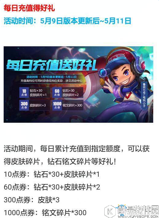 王者荣耀5月9日更新内容介绍