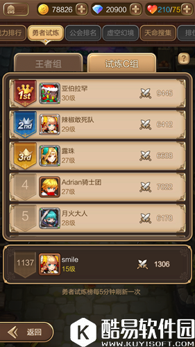 天命传说勇者试练玩法介绍 竞技场规则介绍