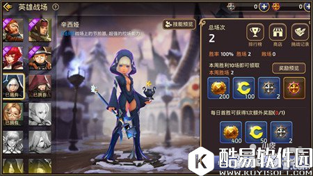 龙之谷控制大师辛西娅 玩转英雄战场碾压对手