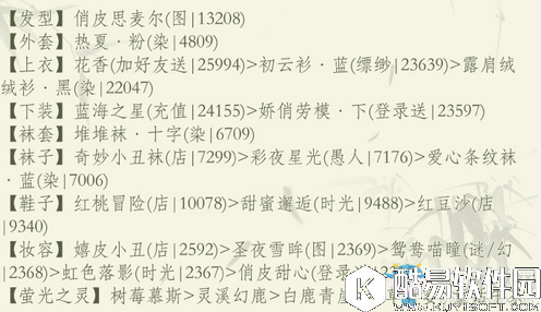 奇迹暖暖适合野餐的衣服搭配攻略