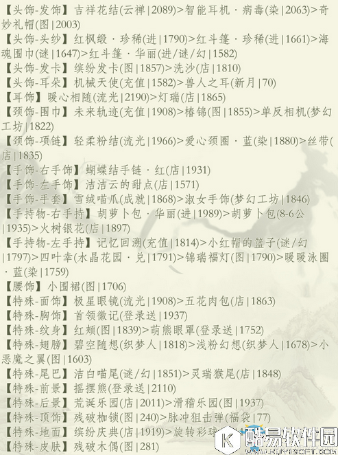 奇迹暖暖适合野餐的衣服搭配攻略