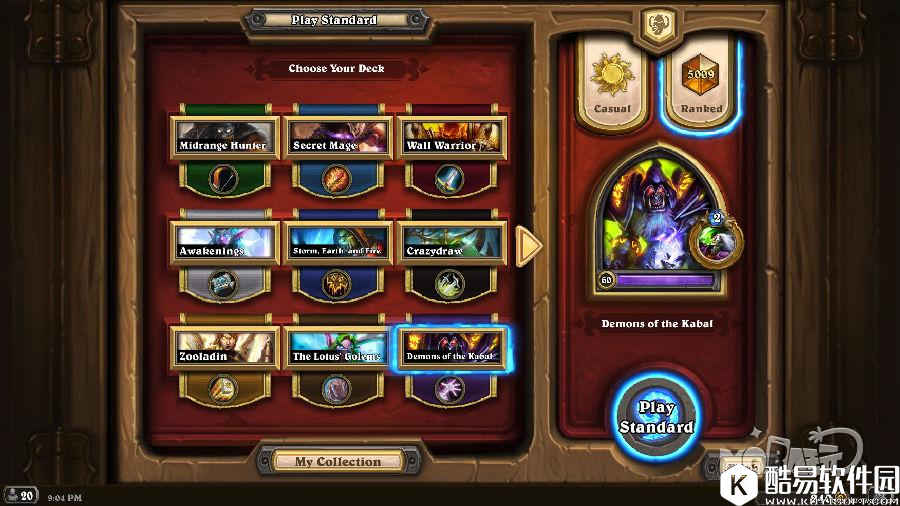 隐藏职业征战传说分段 57%胜率信仰术卡组分享