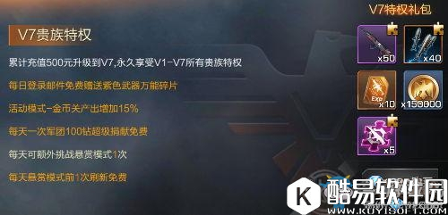 魂斗罗：归来VIP特权一览