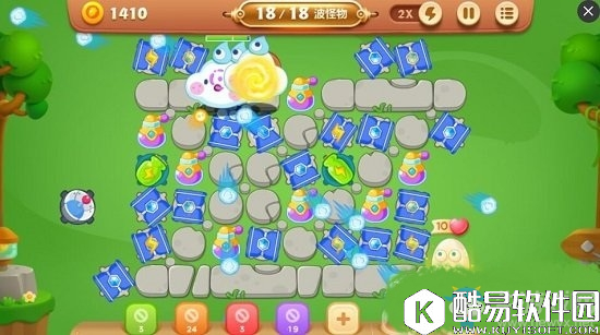 保卫萝卜3春暖花开第2关通关攻略