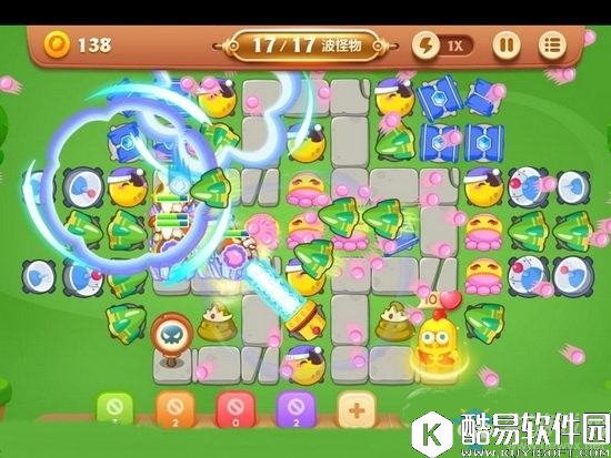 保卫萝卜3春暖花开第4关通关攻略