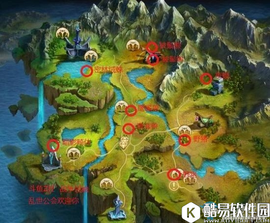 光明大陆精英野怪分布图分享