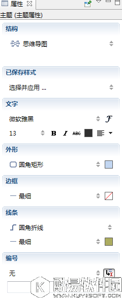 XMind的主题属性解析