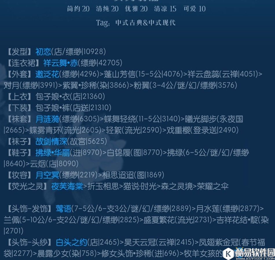 奇迹暖暖翼为羽翮搭配推荐