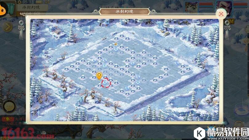 大话西游手游冰封幻境寻找水晶柜攻略