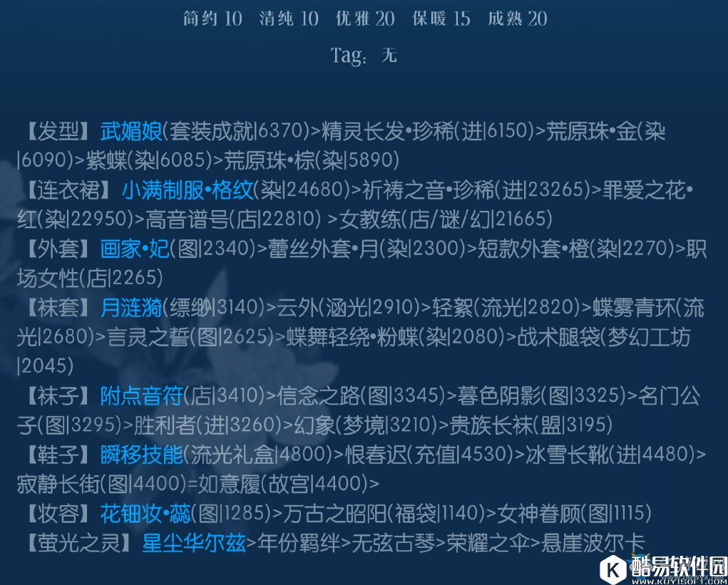 奇迹暖暖满天繁星7月5日搭配介绍