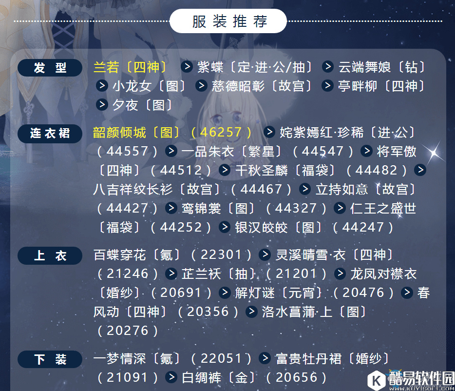 奇迹暖暖北望壁水高分搭配