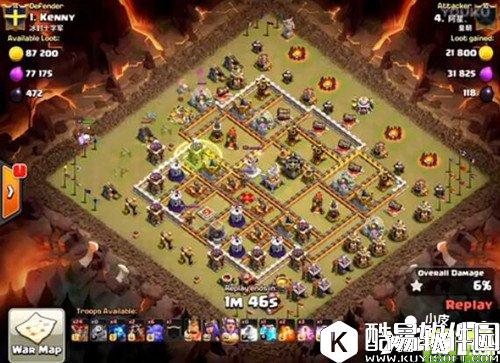 部落冲突11本阵三星打法 幻象狗球流