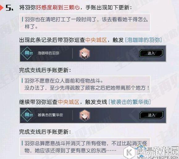 永远的7日之都羽弥支线攻略 羽弥好感度支线流程一览