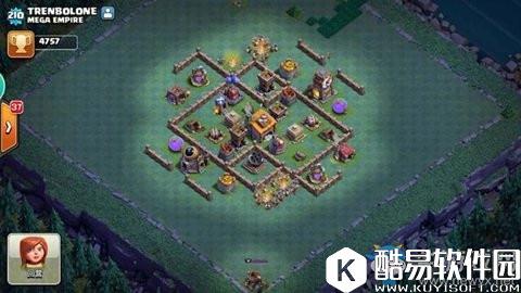 部落冲突夜世界4000杯六本阵型推荐