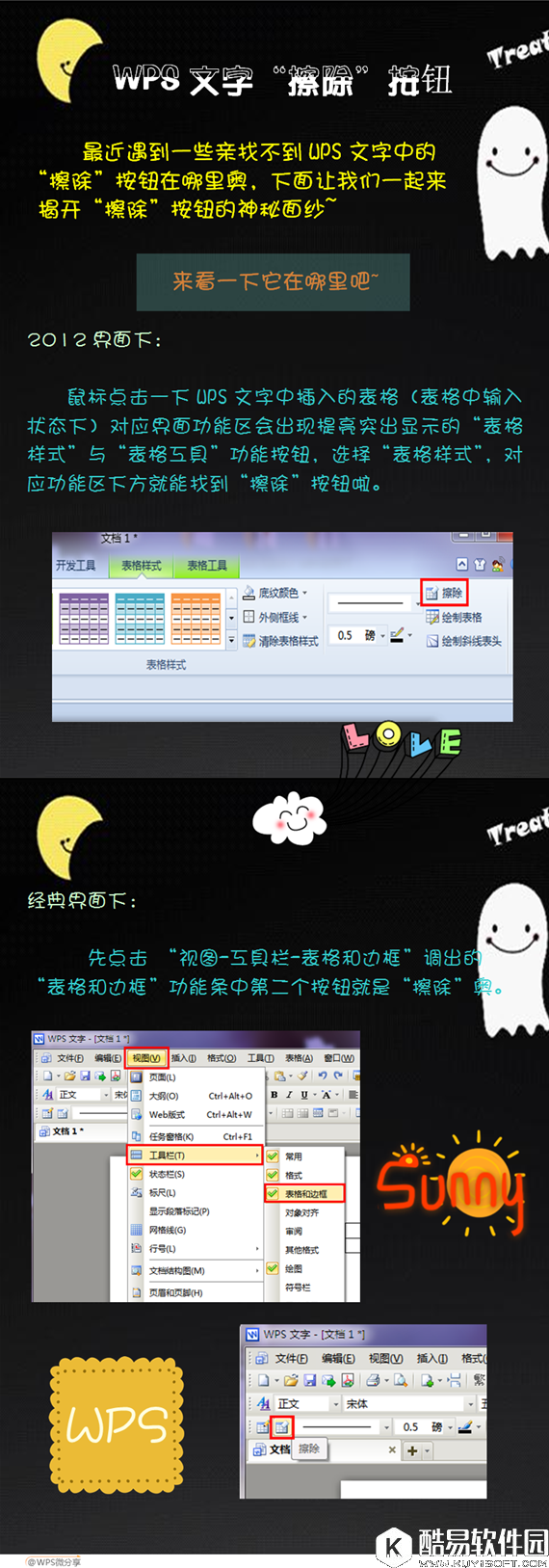 wps2016表格橡皮擦在哪里 wps2016表格橡皮擦详细介绍