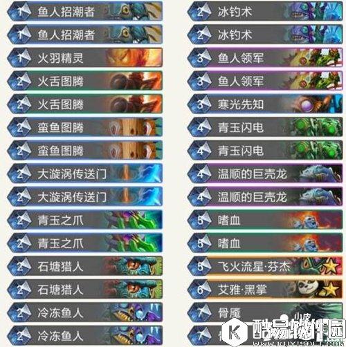 炉石传说鱼人萨卡组推荐 炉石传说萨满卡组