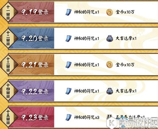 阴阳师周年庆每日福利介绍