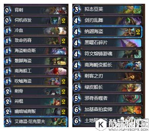 炉石传说狂野刀油贼卡组推荐 炉石传说盗贼卡组