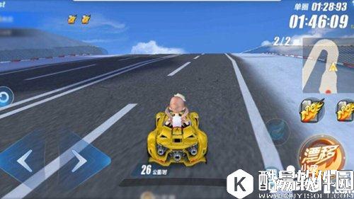 QQ飞车冰川滑雪场赛道解析 不靠漂移取胜的赛道