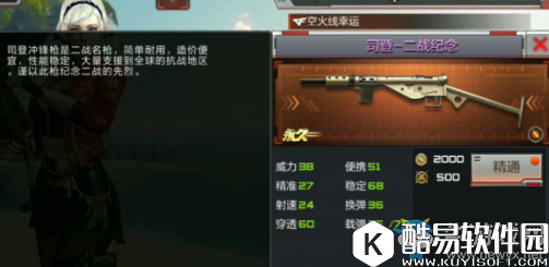 穿越火线：枪战王者司登冲锋枪解析