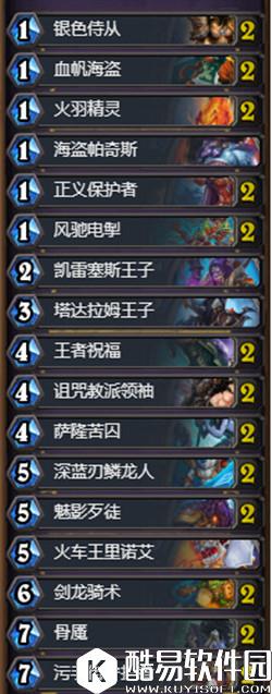 炉石传说双王子BUFF骑卡组推荐 炉石传说圣骑士的卡组推荐