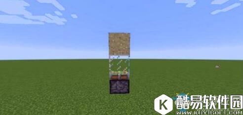 我的世界手游版自动收瓜机制作方法