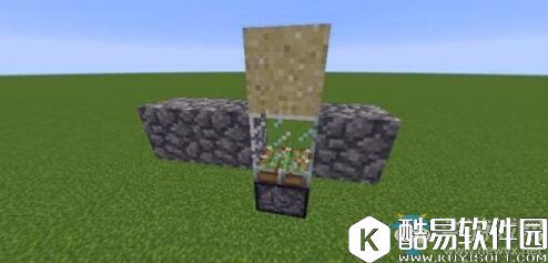 我的世界手游版自动收瓜机制作方法