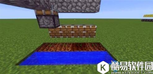 我的世界手游版自动收瓜机制作方法