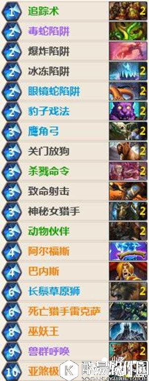 炉石传说恩佐斯奥秘猎 炉石传说猎人卡组推荐 