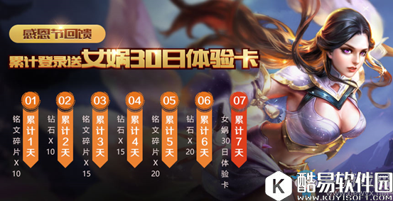 王者荣耀女娲30日体验卡获取方法