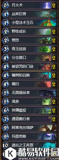 炉石传说OTK任务德 炉石传说狗头人德鲁伊卡组推荐