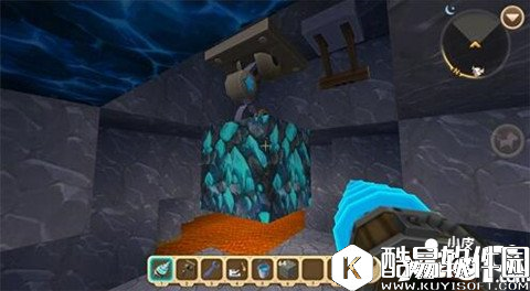 迷你世界如何挖岩浆中的蓝钻石 迷你世界挖矿技巧