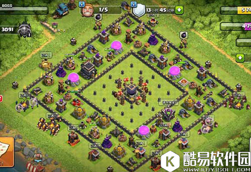 部落冲突九本冠军杯阵型推荐 护黑保三星