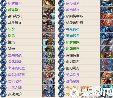 炉石传说疲劳战卡组 炉石传说狗头人战士卡组推荐