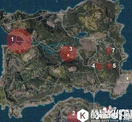 绝地求生刺激战场跳伞位置怎么选择 跳伞位置推荐