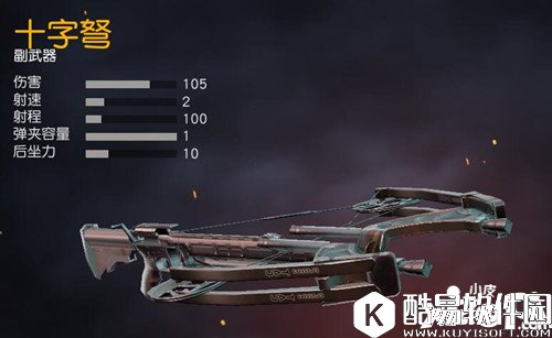 荒野行动十字弩怎么样 荒野行动十字弩属性详解