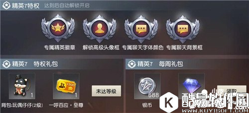 荒野行动精英系统详解 精英系统特权礼包有哪些